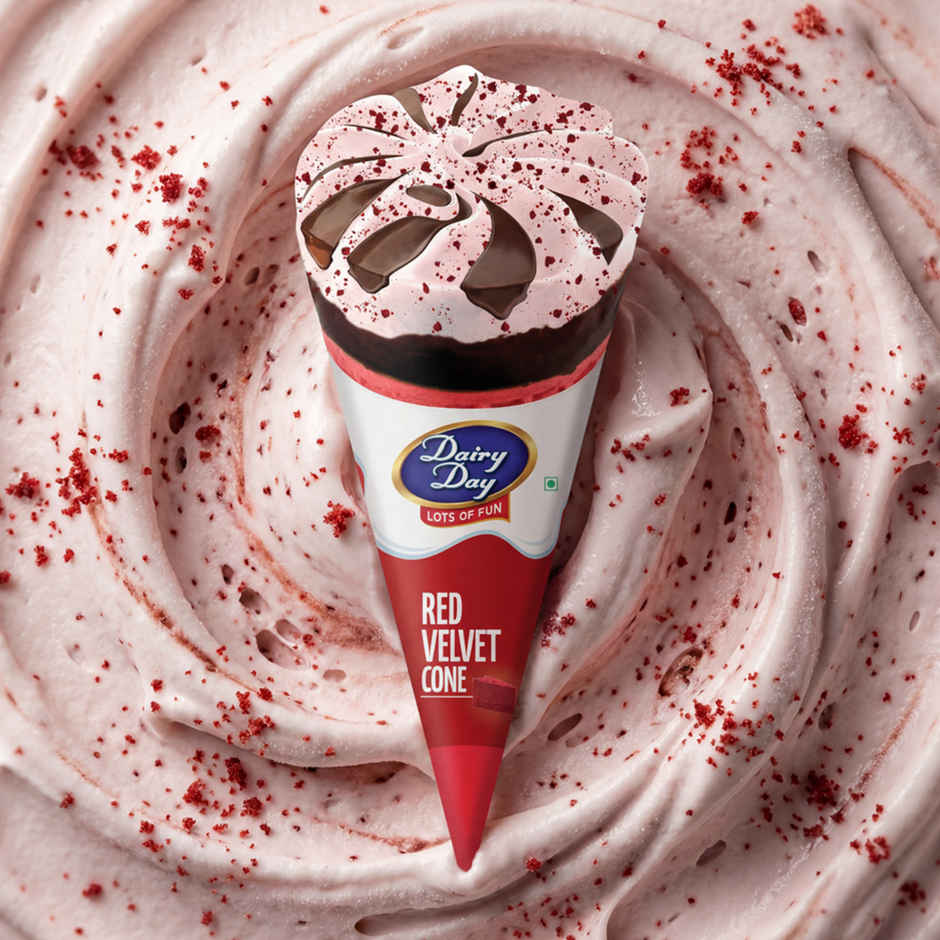 Dairy Day Red Velvet Ice Cream Cone Combo 