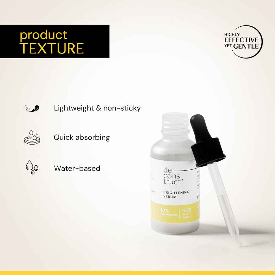 Deconstruct Brightening Niacinamide Serum | 10% Niacinamide + 0.3% Alpha Arbutin