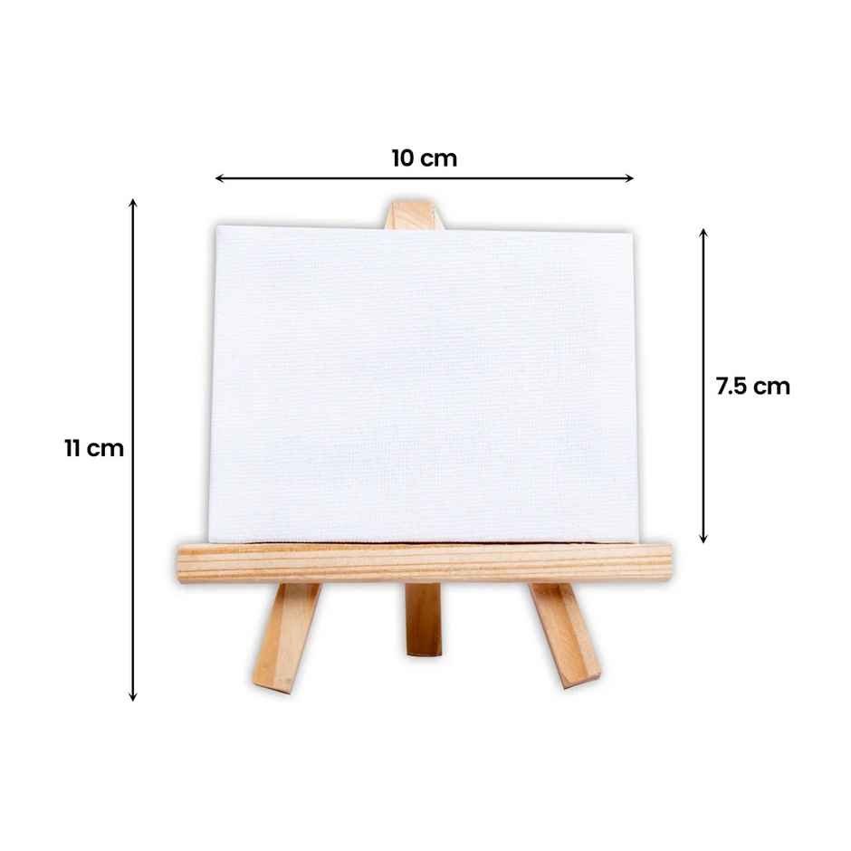 Itsy Bitsy Wooden Mini Easel With Canvas Easel Size 11cm Canvas Size 10 x 7.5cm Sw as