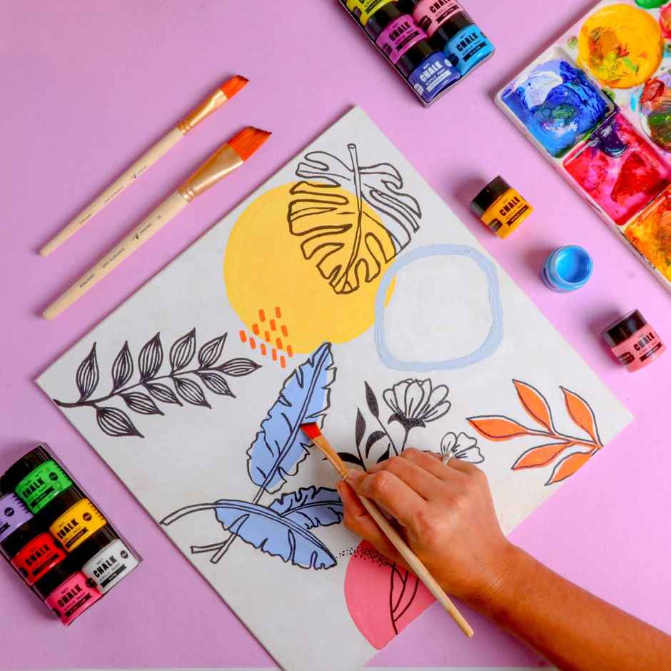 Itsy Bitsy Home Decor Chalk Paint Muted Tones 6 Pcs x 20 ml 1 Kit Lb