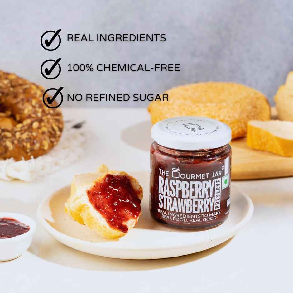The Gourmet Jar Raspberry Strawberry Preserve