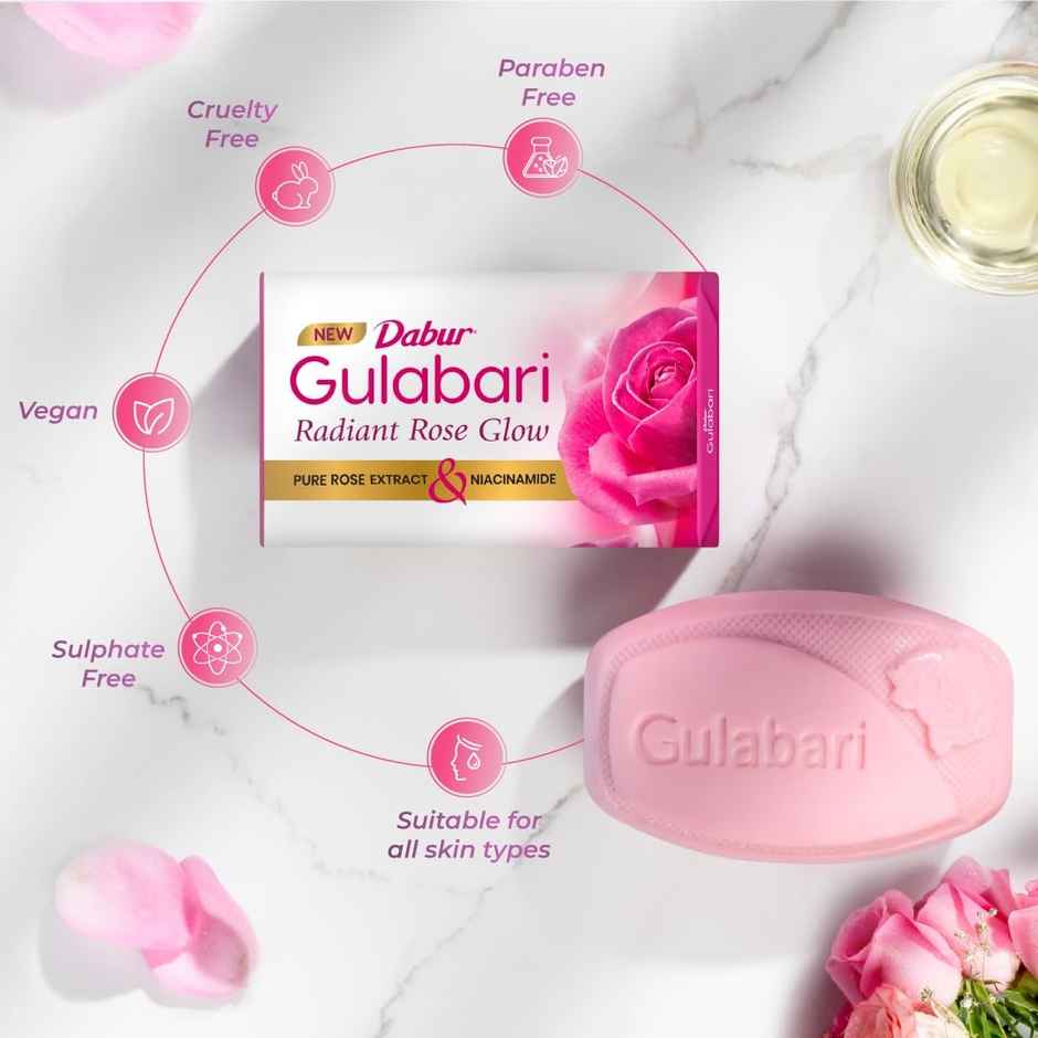Dabur Gulabari Pure Rose Soap