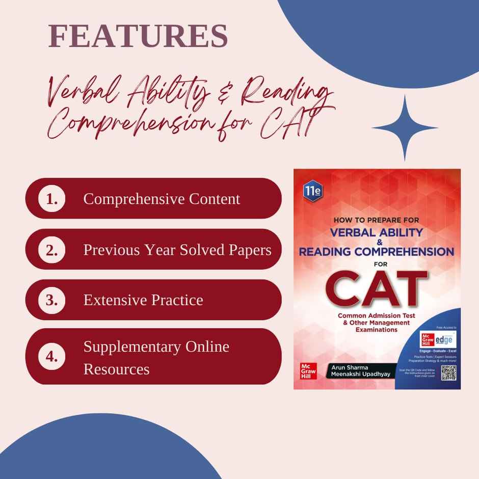 Verbal Ability & Reading Comprehension for CAT | Latest Edition | Arun Sharma | Mc Graw Hill