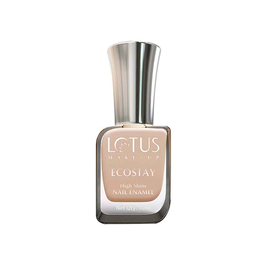 Lotus Make-Up Ecostay Nail Enamel Flat White E74 | Easy to Apply | Glossy Finish