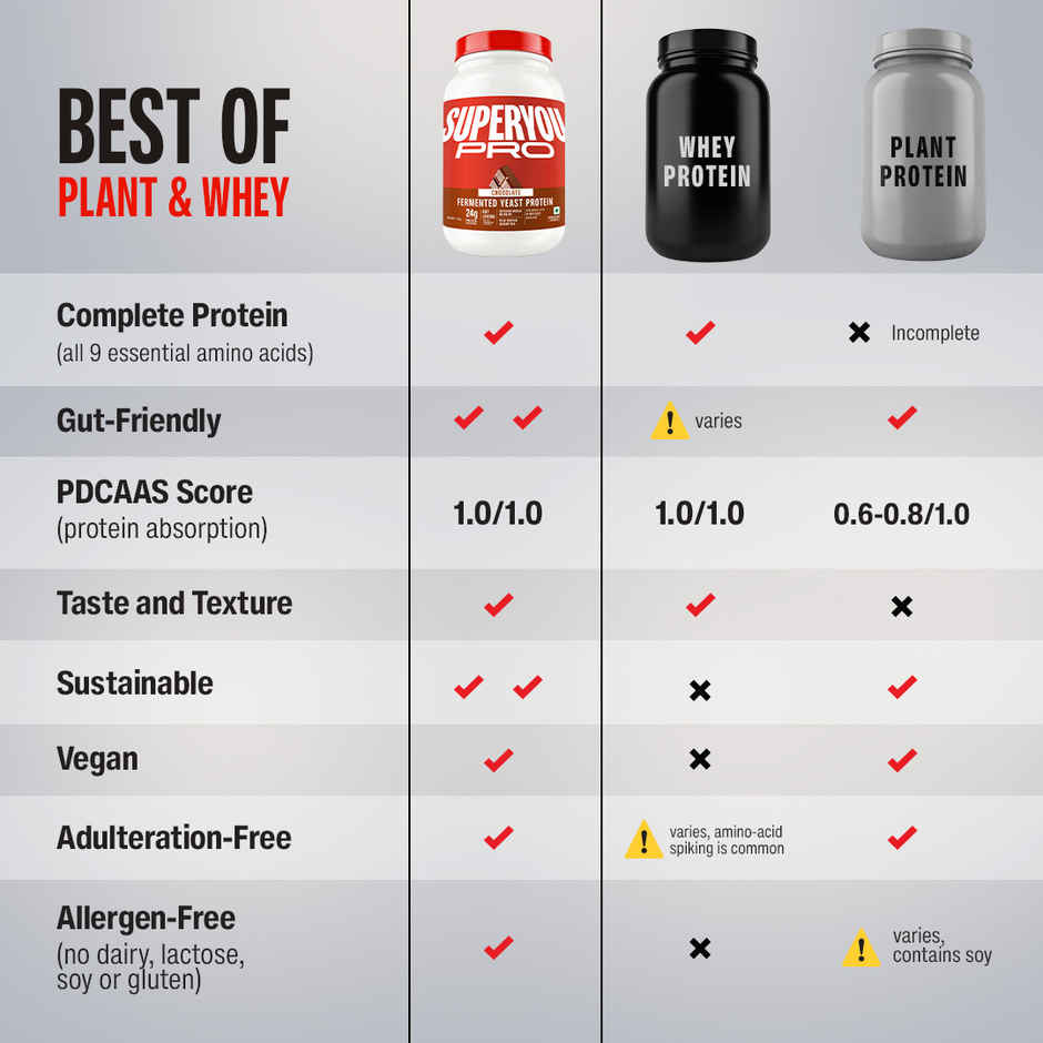 SuperYou Pro Fermented Yeast Protein- Chocolate | 24g Protein Per Scoop