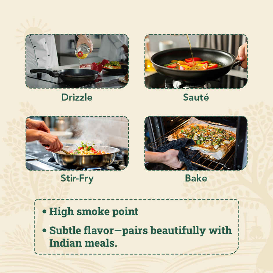 Anveshan Cold Pressed Virgin Coconut Oil | Glass Jar | Unrefined Cold Pressed