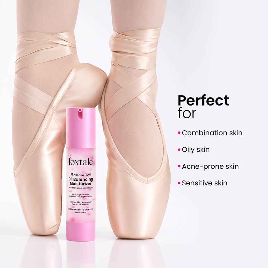 Foxtale Oil Balancing Gel Moisturizer for Oily Skin | Niacinamide | Lightweight & Non-Greasy
