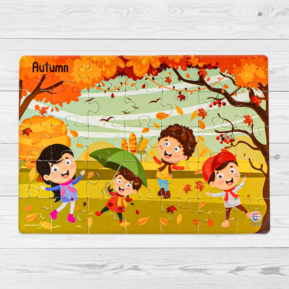 Ratna's 4In1 Indian Seasons Jigsaw Puzzle 0xc002111318 (Assorted)