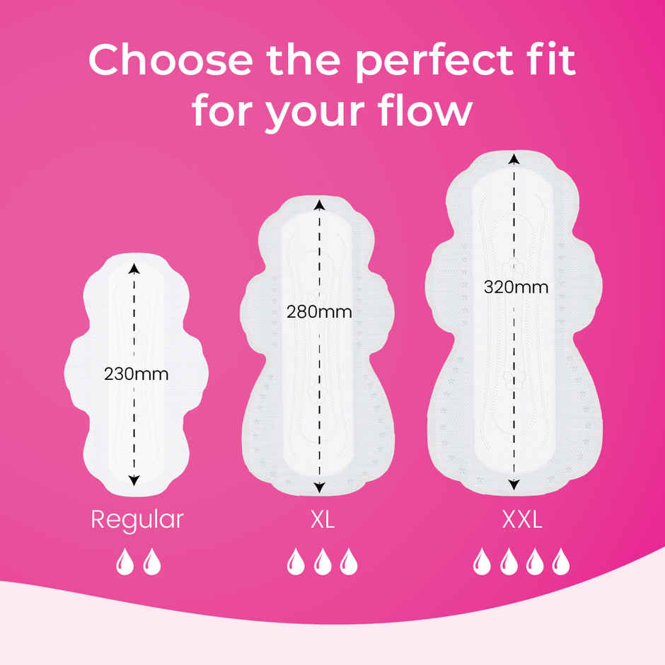 Paree Soft and Heavy Flow Sanitary Pads | XL | 40 pcs