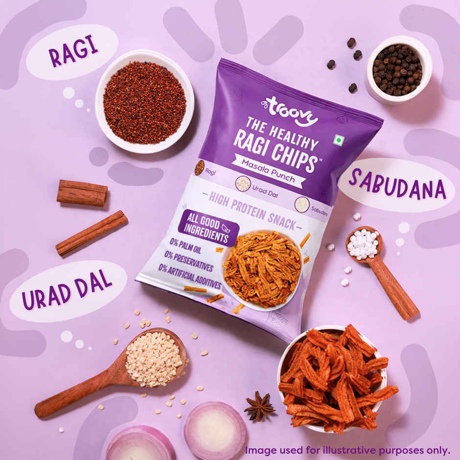 Troovy High Protein Ragi Chips | No Palm Oil, No Chemicals