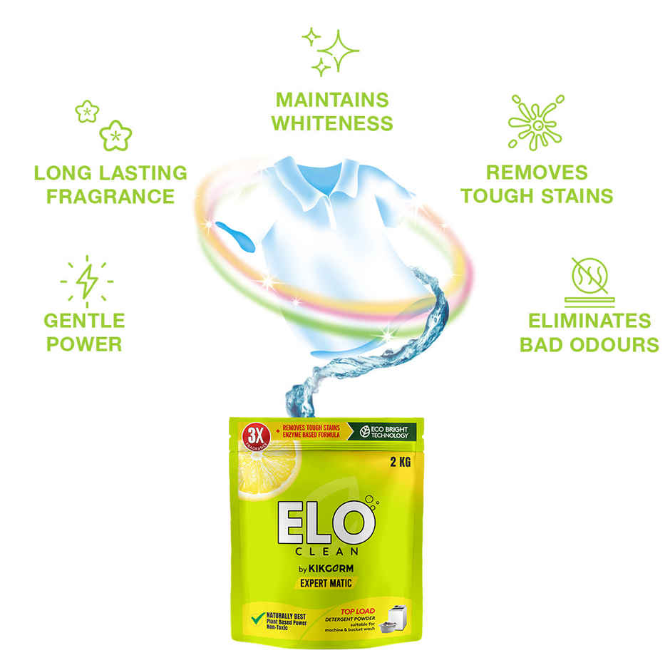 ELO Clean by Kikgerm Top Load Detergent Powder