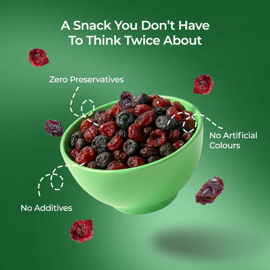 Khetika Premium Cranberry & Blueberry Mix | Rich in Calcium & Antioxidants | No Added Preservatives