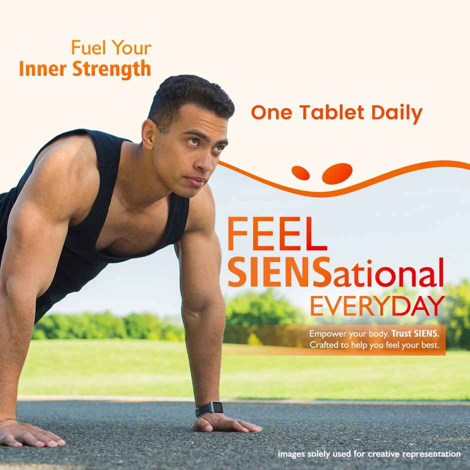 Siens By Dabur Multivitamin For Men, 34 Nutrients To Support Overall Health 30 Tablets