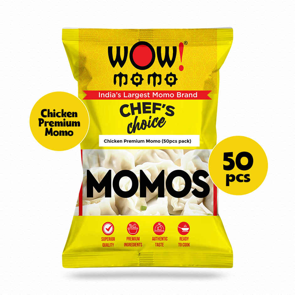 Wow! Chicken Premium Super Saver Momo I Party Pack I Frozen Snack