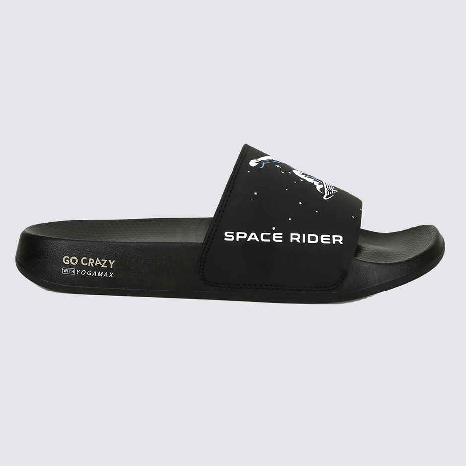 Campus Men's Space Rider Slides | Black | UK9