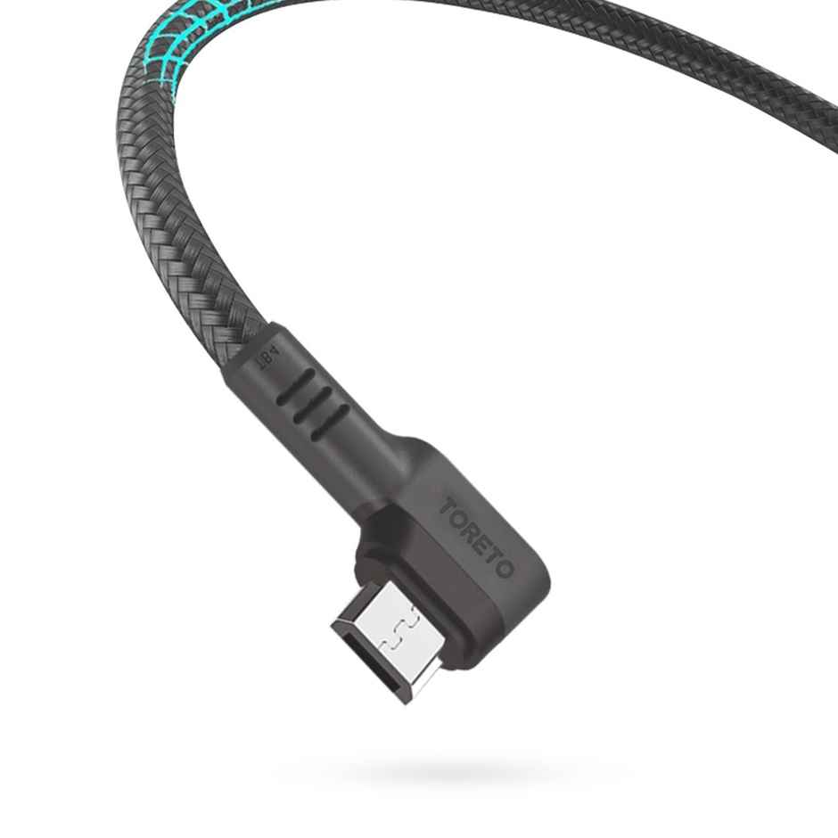 Toreto 3A Fast Charging 1.1m Micro USB Cable for Smartphones | Laptops & Other Micro USB Devices