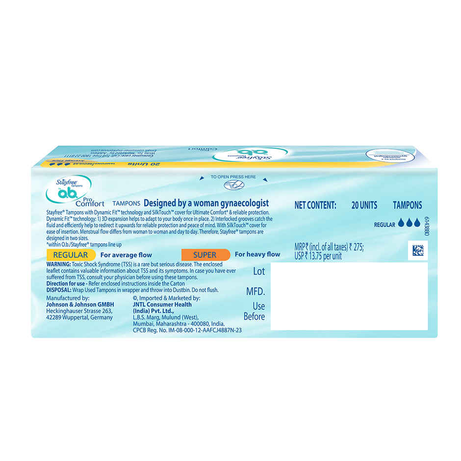 Stayfree Pro Comfort Tampons (by OB) 20s