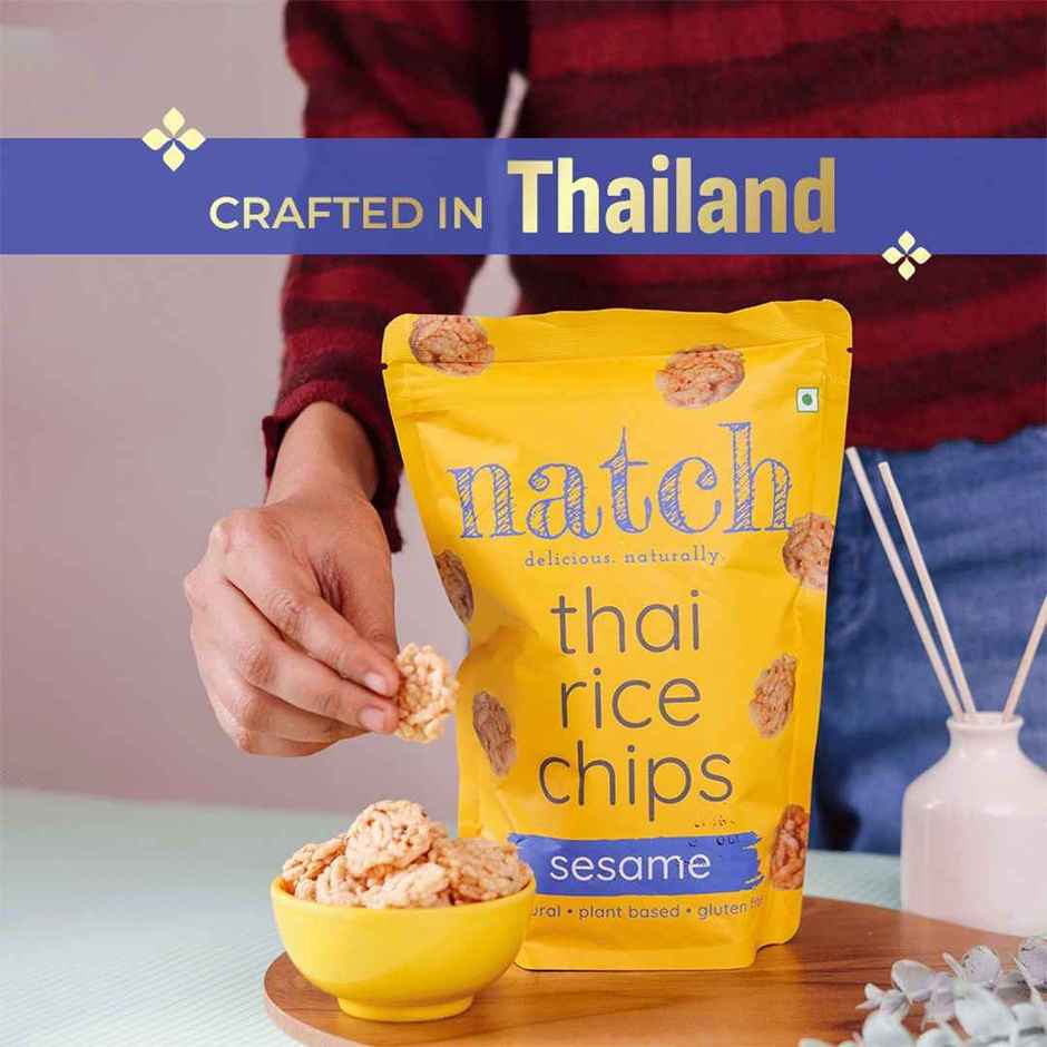 Natch Sesame Thai Rice Chips | No Palm Oil | Healthy Snacks