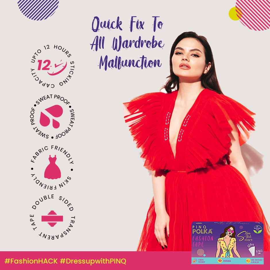 Pinq Polka Fashion Tape Double Sided-Transparent