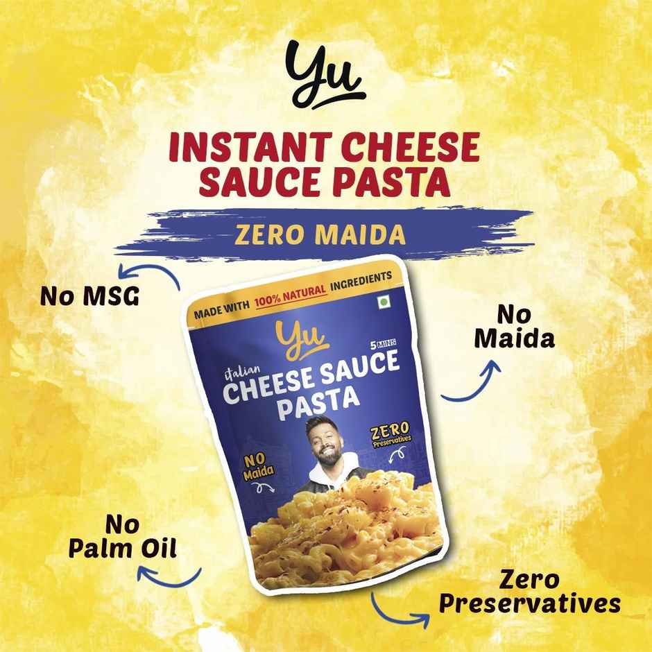 Yu Cheese Sauce Instant Cup Wheat Pasta - Combo Pack