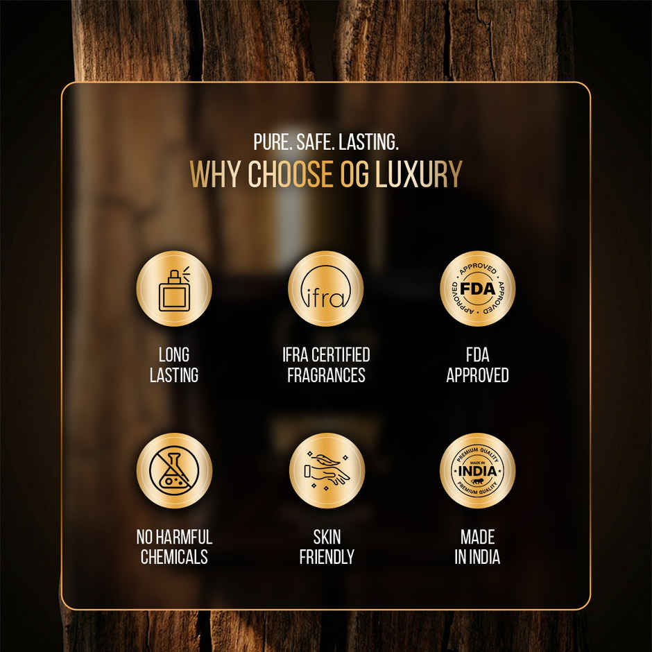 OG Luxury Woody Intense Extrait De Parfum | Woody & Spicy Long-Lasting Perfume for Men