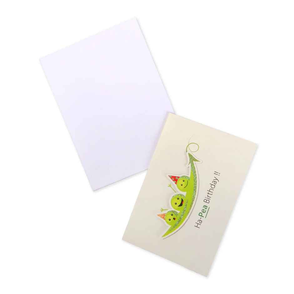 Itsy Bitsy 3d Greeting Card & Envelope Ha-pea Birthday 4 x 6 Inch Approx 2 Pc Lb