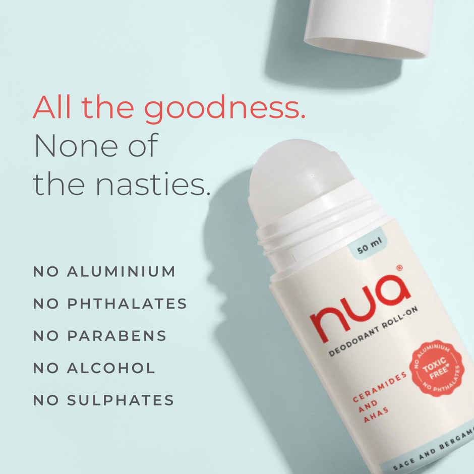 Nua Deodorant Roll-On Sage and Bergamot