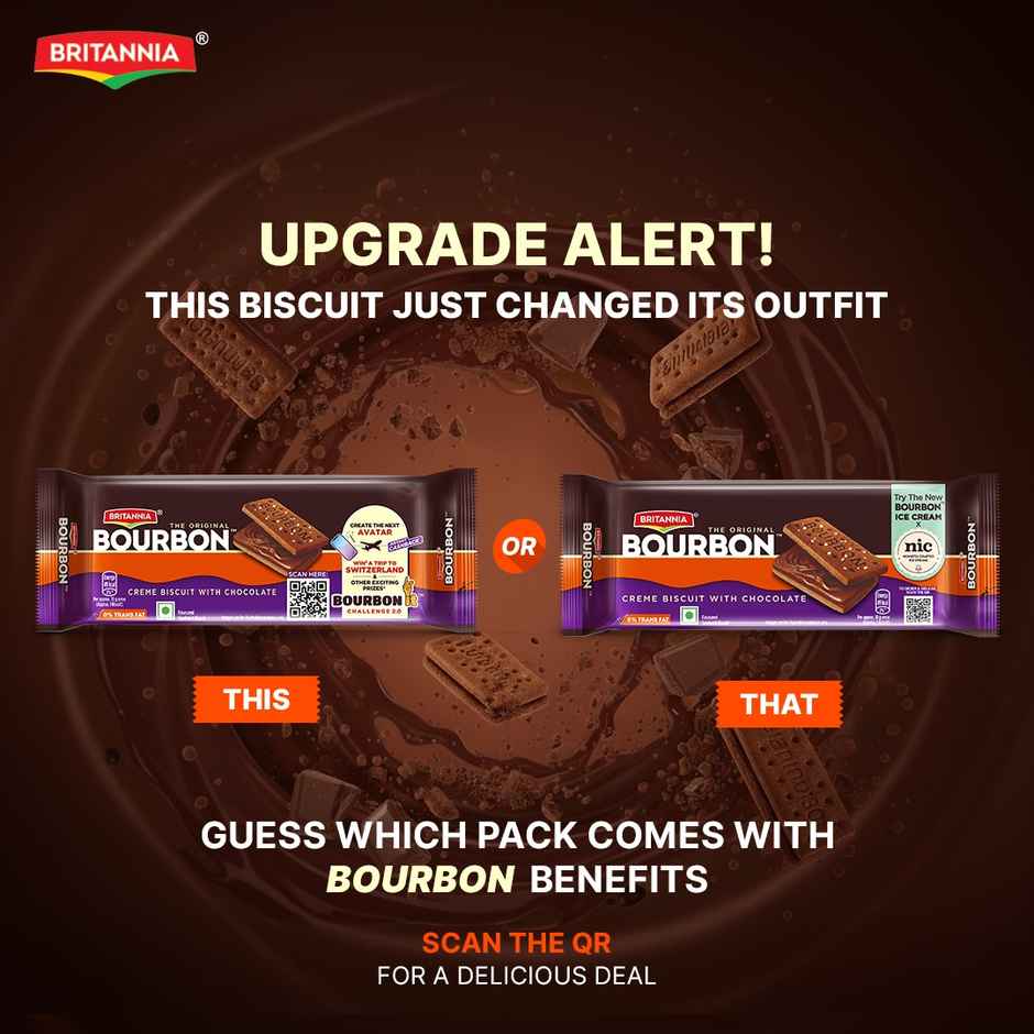 Britannia The Original Bourbon Chocolate Cream Biscuits | Combo