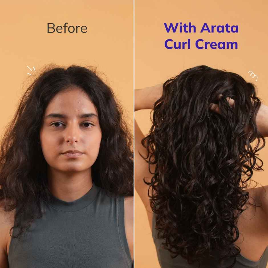 Arata Curl Hair Cream (Anti-Frizz & Moisture Locking)