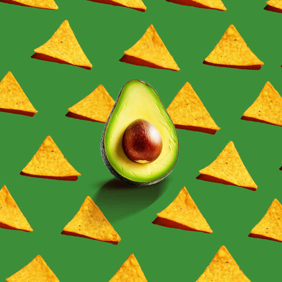 4700BC Tangy Guacamole Nachos I made in Avocado Oil