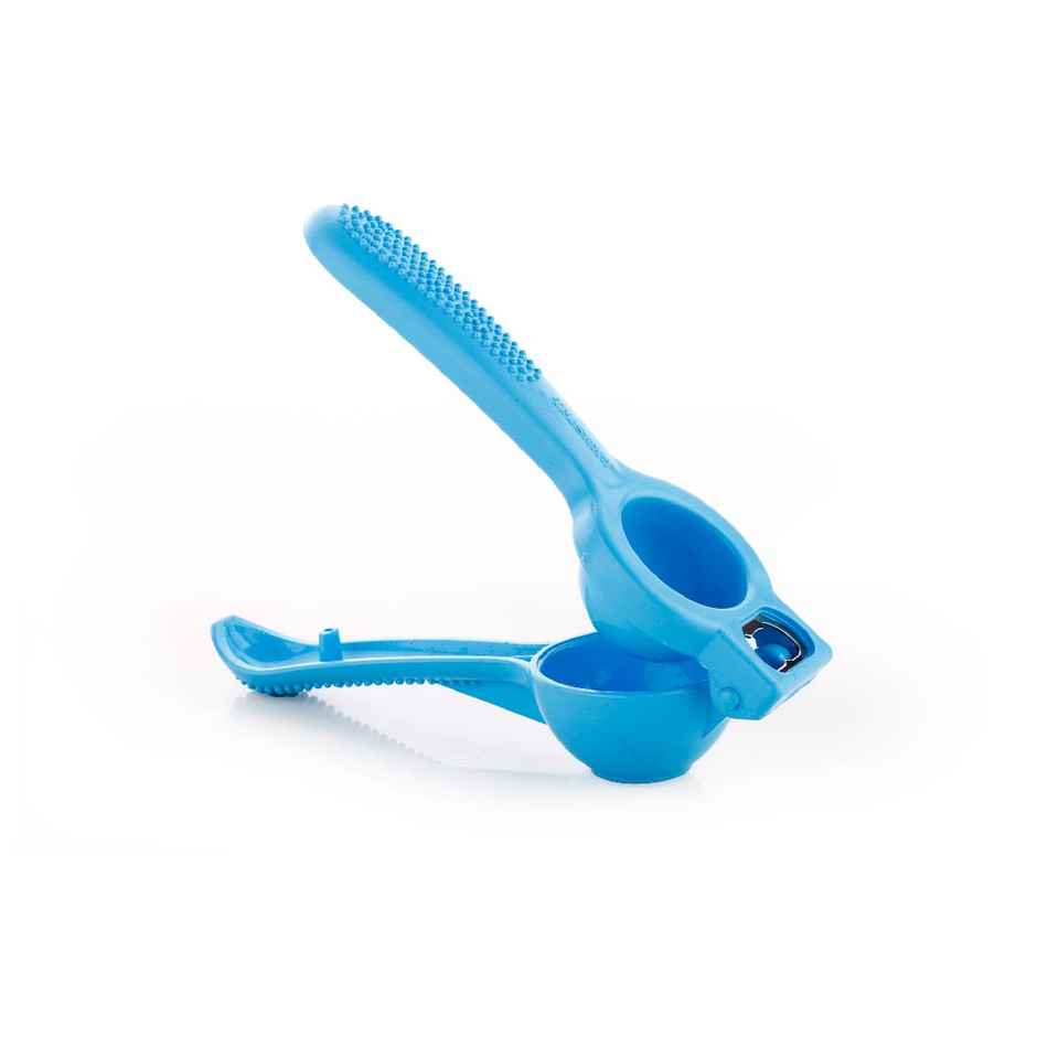 Crystal Plastic Lemon Squeezer Cum Opener, Multicolour