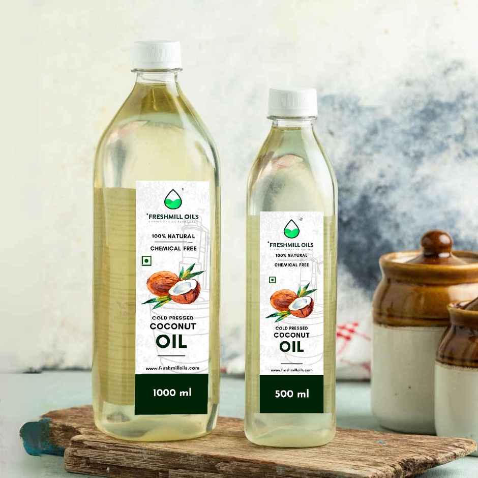 Fresh Mill Oils Coconut Cold Pressed Oil | (Nariyal Oil)
