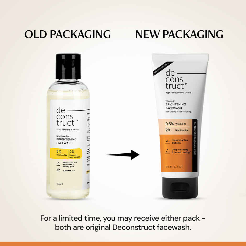 Deconstruct Vitamin C Brightening Face Wash | Fades Dark Spots
