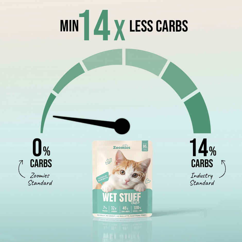 Zoomies Wet Stuff Lite - Chicken Breast in Bone Broth Cat Wet Food