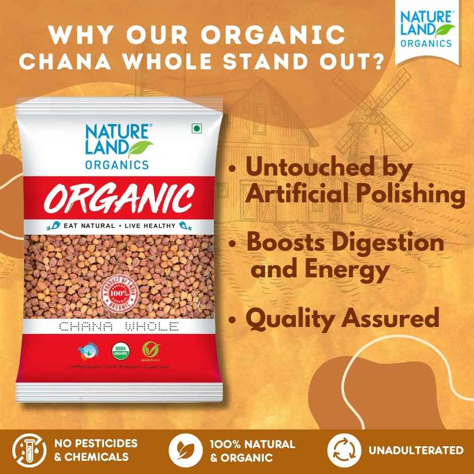 Natureland Organics Kala Chana Whole 