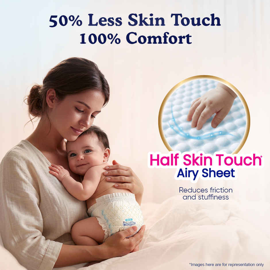 Mamypoko Pants Skin Breathe Care Baby Diapers | Size XL | 12 to 17 kgs | Derma Tested