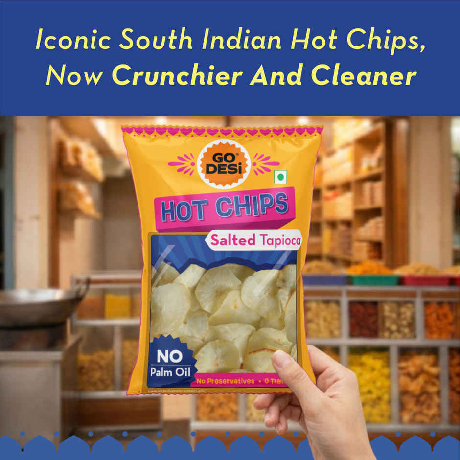 GO DESi Hot Chips Salted Tapioca | No Palm Oil