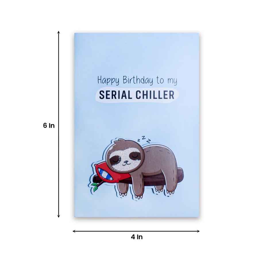 Itsy Bitsy Greeting Card & Envelope Birthday Chiller 4 x 6 Inch 2 Pc Pb Lb