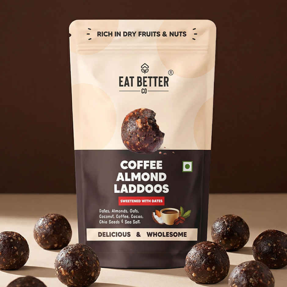 Eat Better Co Coffee & Almond Laddoos High Protein | Truly Natural