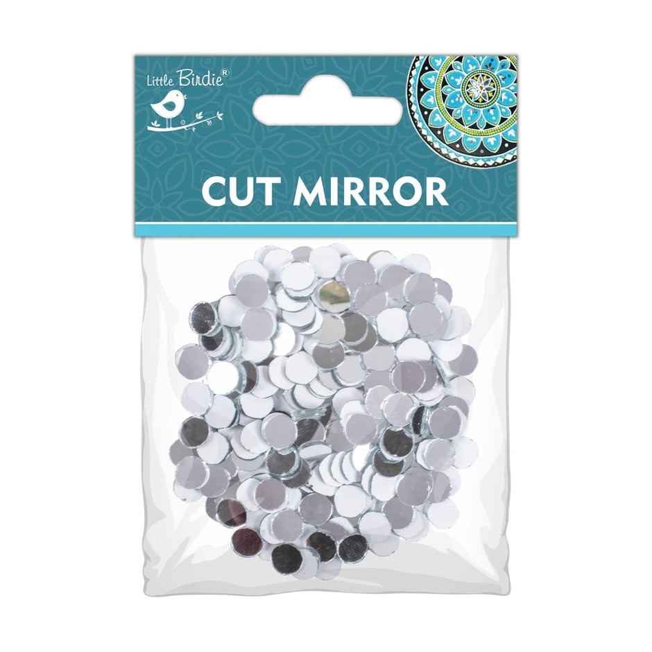 Itsy Bitsy Cut Mirror Round 10mm 50 gms Apx 236 Pc Lb