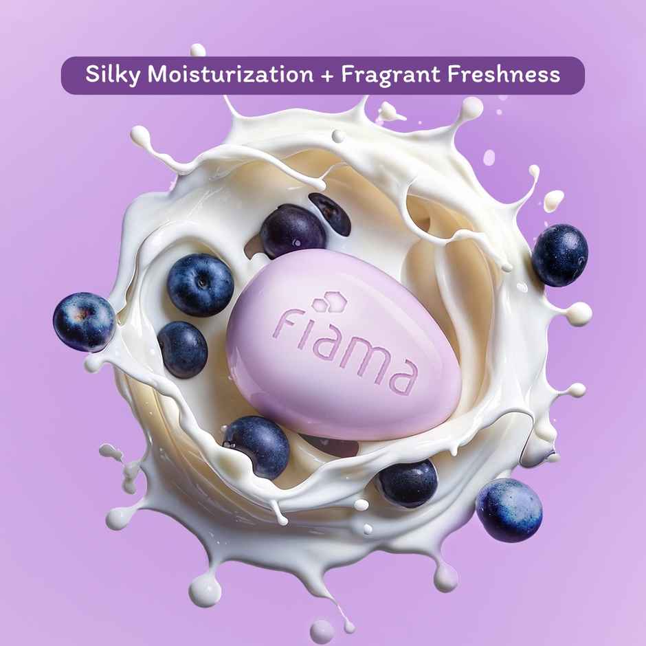 Fiama Moisturizing Soap Bar Japanese Hokkaido Milk & Acai Berry Non-Sticky Moisturization