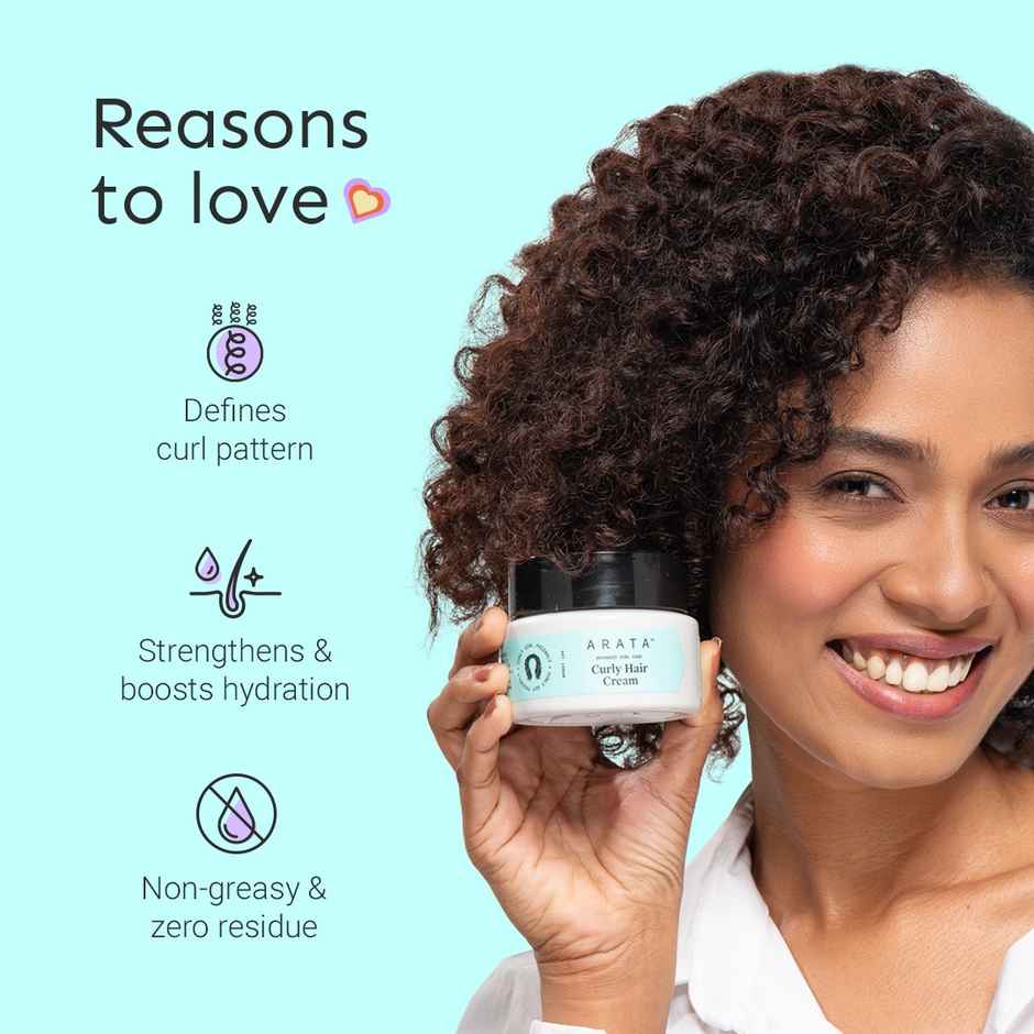 Arata Curl Hair Cream (Anti-Frizz & Moisture Locking)