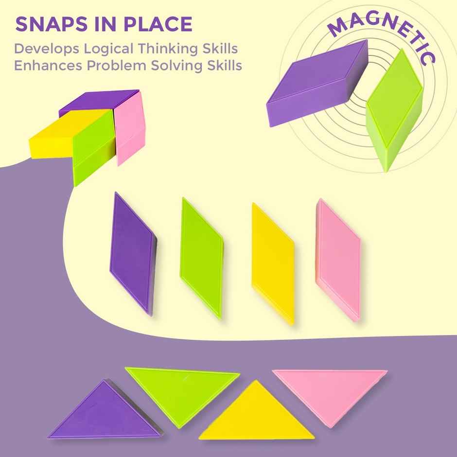 Ratna's Magnetic Tangram | Assorted | Educational & Fun