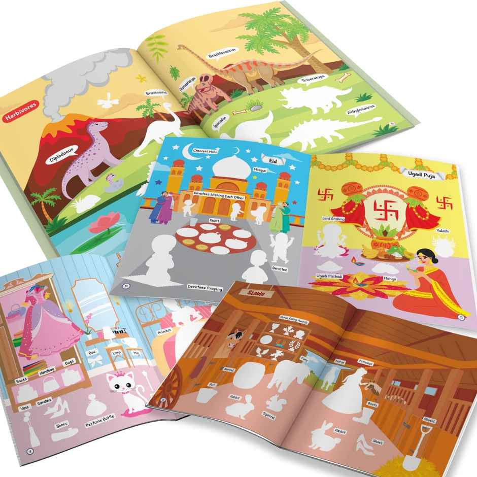 My First Sticker Books | Princess | Dinosaurs | Festivals and Experiences