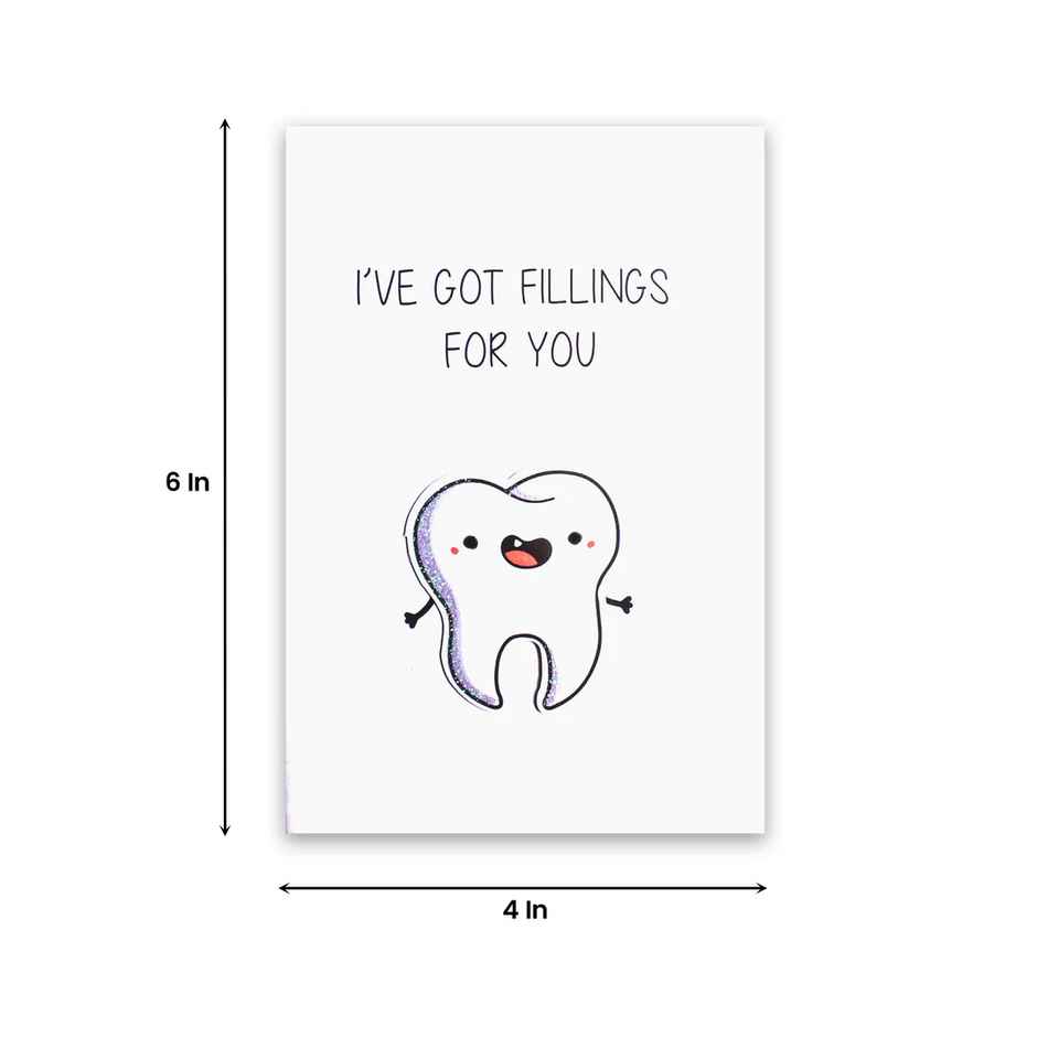 Itsy Bitsy Greeting Card & Envelope Fillings for You 4 x 6 Inch 2 Pc Pb Lb