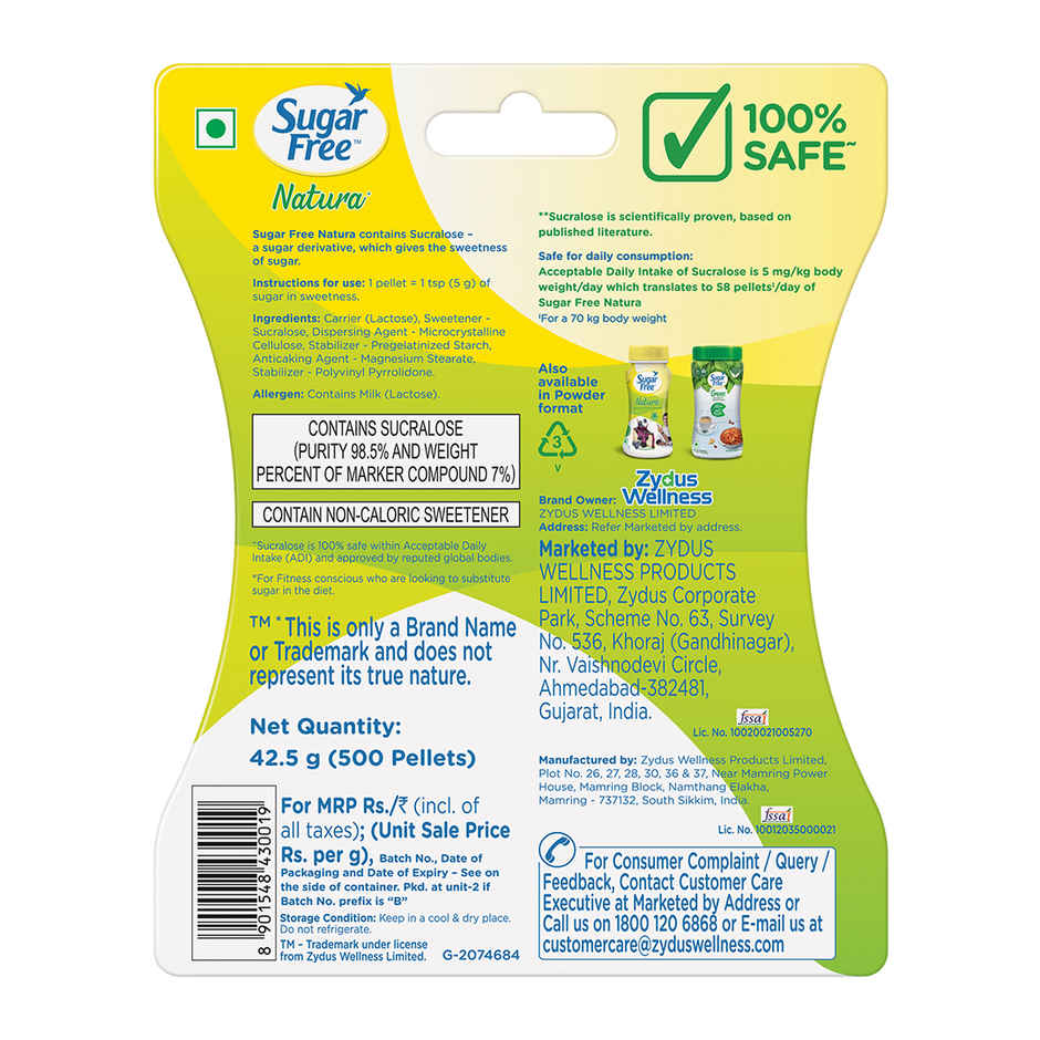 Sugar Free Natura Low Calorie Sweetener