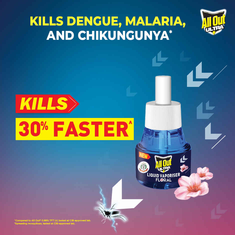 All Out Ultra Floral | 1 Slider | Machine + 2 Refills | Mosquito Repellent