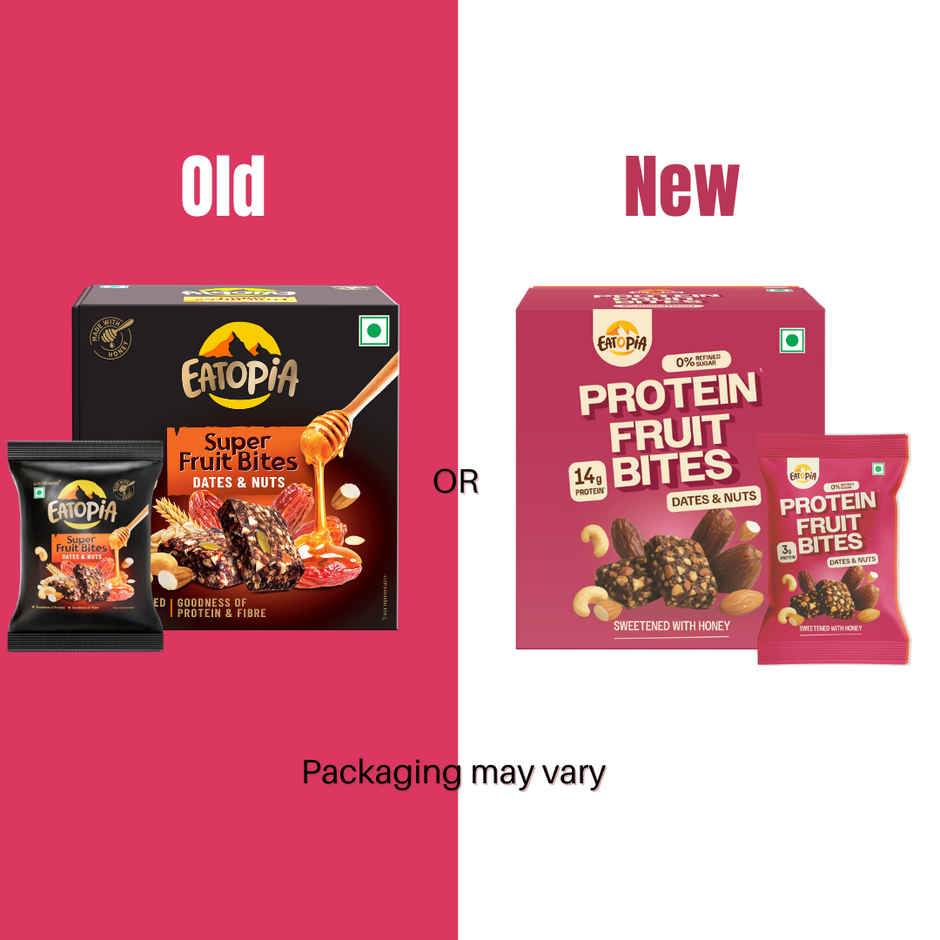 Eatopia Dates & Nuts Protein Fruit Bites | 14g Protein