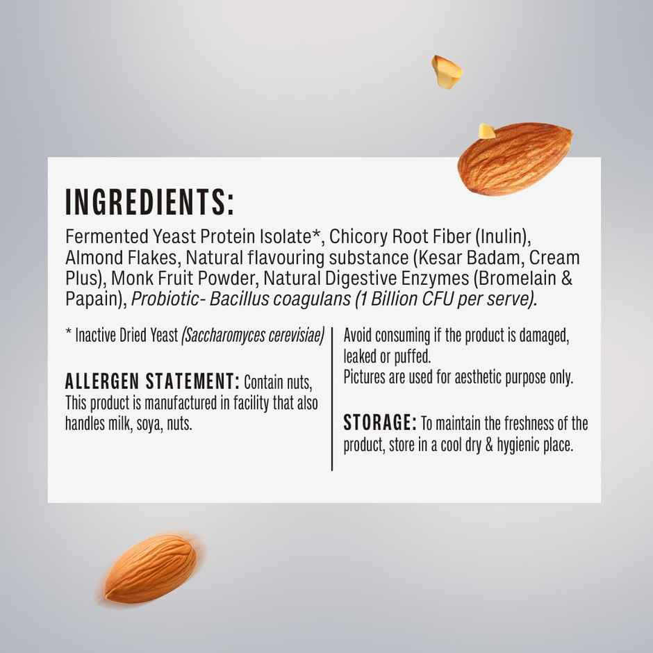 SuperYou Pro Fermented Yeast Protein - Kesar Badam | 24g Protein Per Scoop