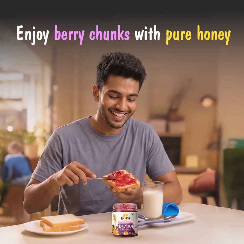 Eatopia Healthy Mulberry Honey Jam (No Refined Sugar & Preservatives )